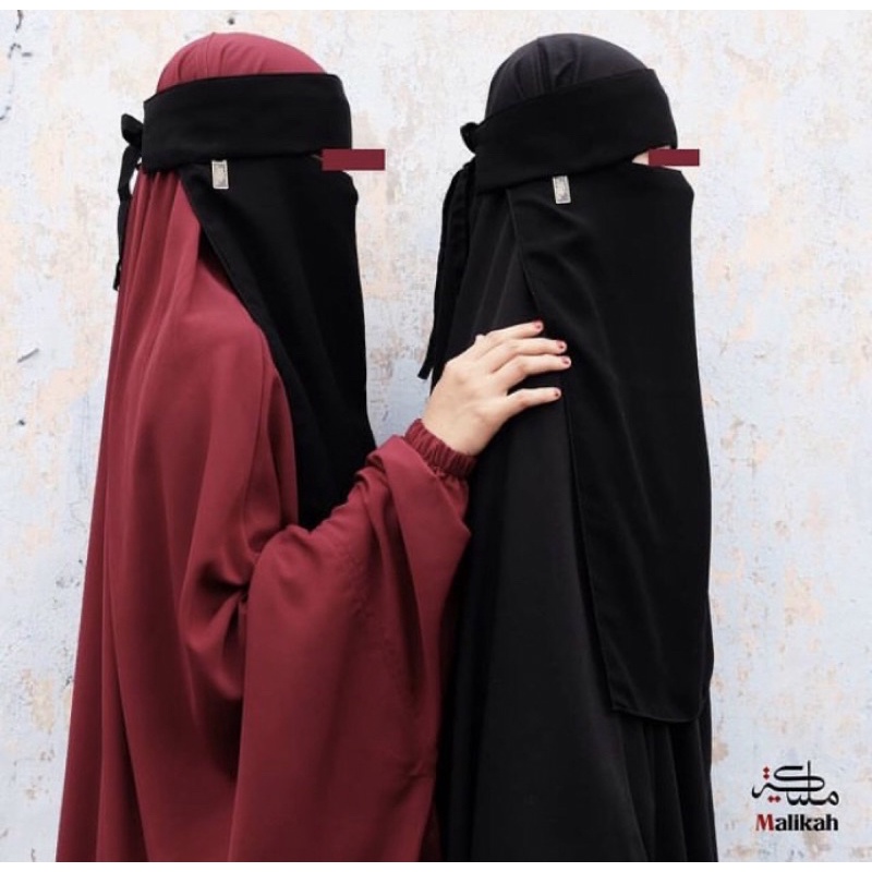 Flap niqab Furwayit by Malikah & Flap Niqab Premium