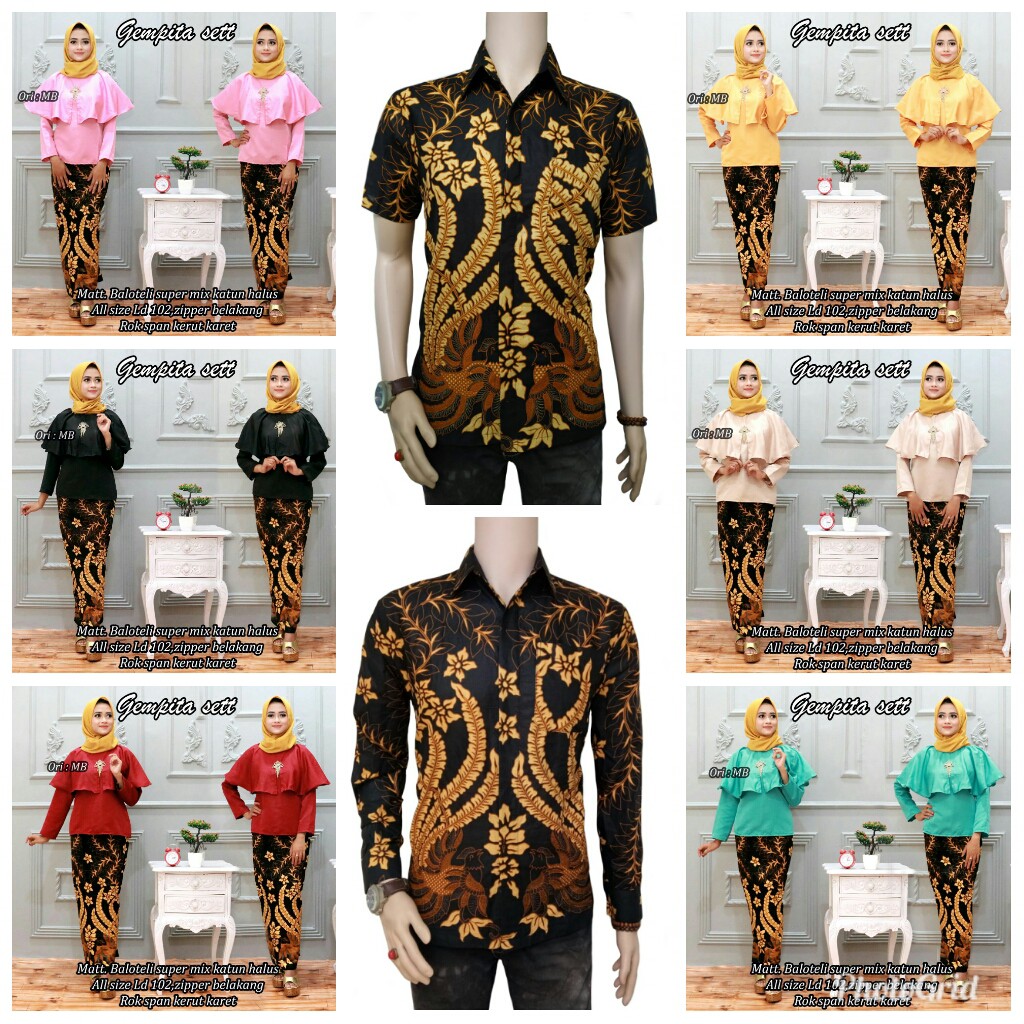 GROSIR BATIK COUPLE GEMPITA SET