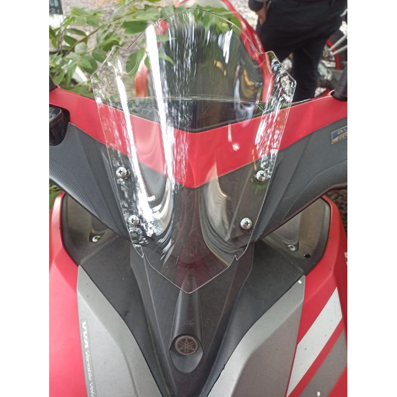 windshield/visor AEROX sporty. visor AEROX akrilik 3mili