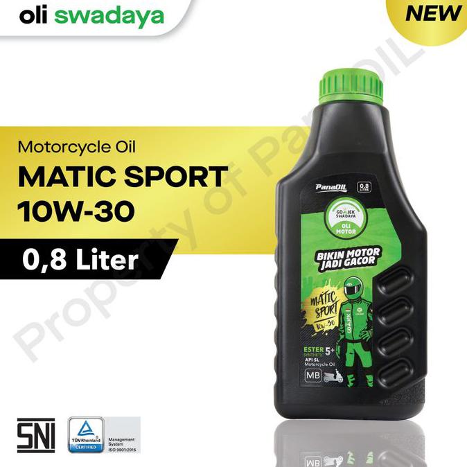 [[BISA COD]] Oli Motor MATIC SPORT 10W-30 (OLI SWADAYA PanaOIL Lubricants)