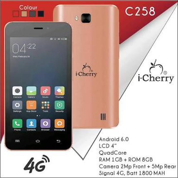 Android ICHERRY C258 4G RAM 1GB ROM 8GB