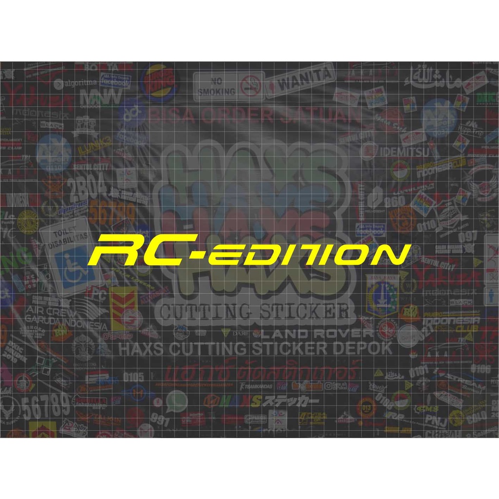 Cutting Sticker RC Edition Vietnam Untuk Bottom Shock Depan