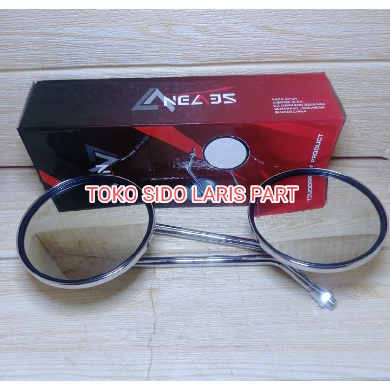 spion Vespa bulat Crom tangkai pendek & panjang cb gl megapro tiger c70 Matic vespa japstyle