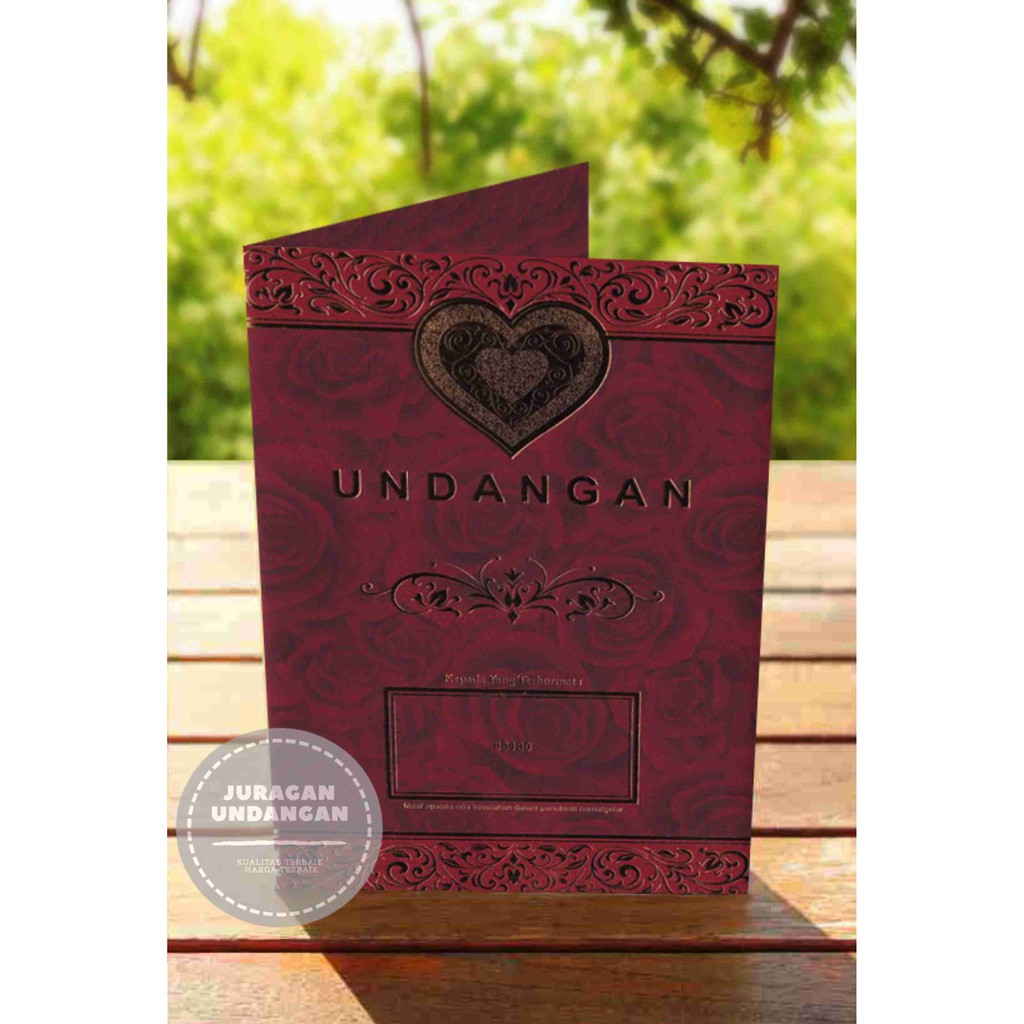 Undangan Pernikahan/Cetak Undangan Murah/Undangan Mewah Erba 88180