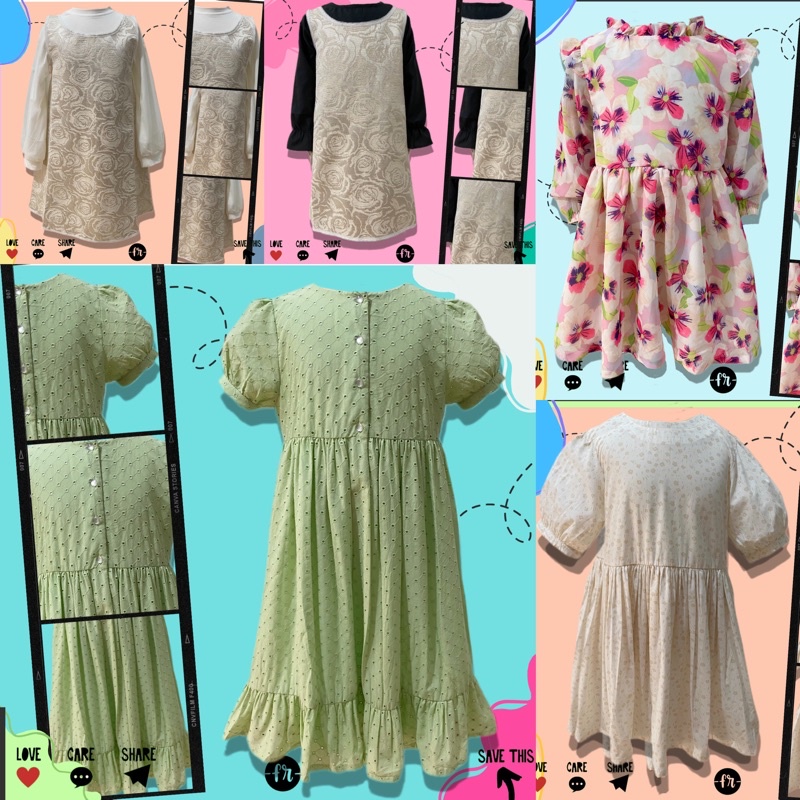 DRESS ANAK PEREMPUAN 2-10thn : LITTLE K
