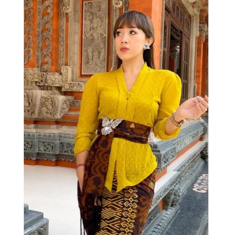 kebaya jadi geya sifon yoryu polka serat pisang-Sandat