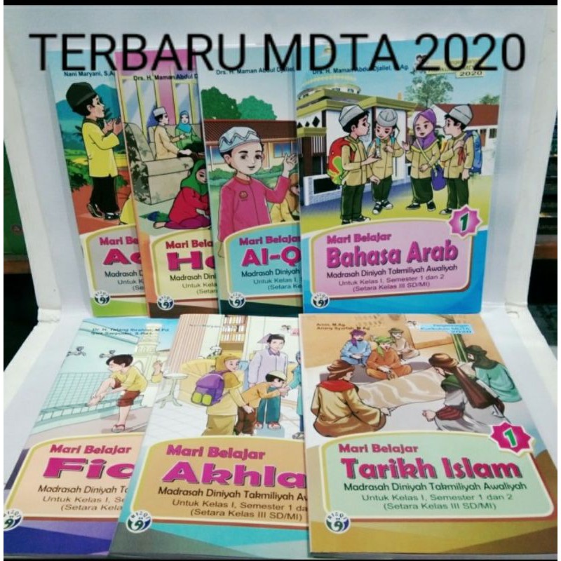 Paket Buku MDTA kelas 1 Kurirkulum 2020 Terbaru Setara Kelas 3 SD