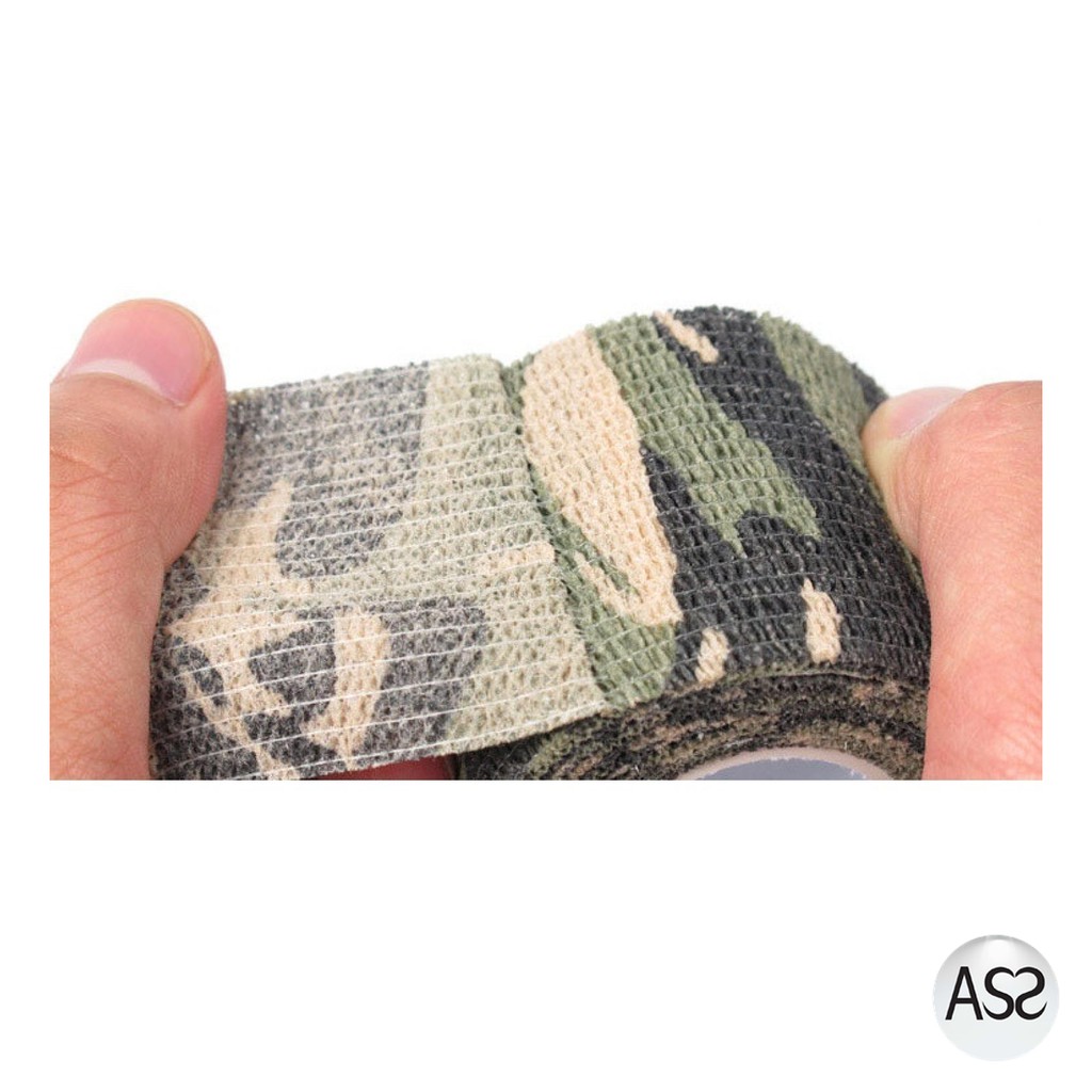 ASS Shop - Camouflage Retractable Tape Hunting Survival Kit / Lakban Ajaib - H10