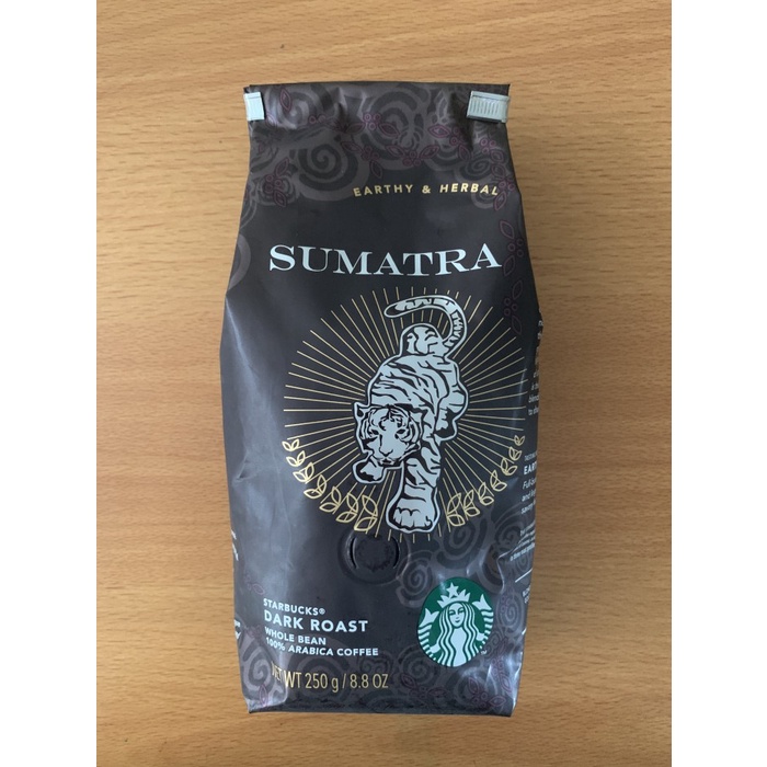 

Starbucks Sumatra - Whole Bean Dark Roast 250gr Biji Kopi Coffee Grind - Breakfast Blend, Tidak Digiling