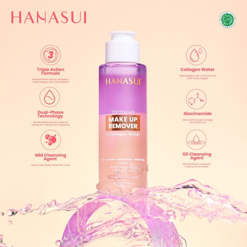 HANASUI MAKE UP REMOVER 100ML/centraltrenggalek