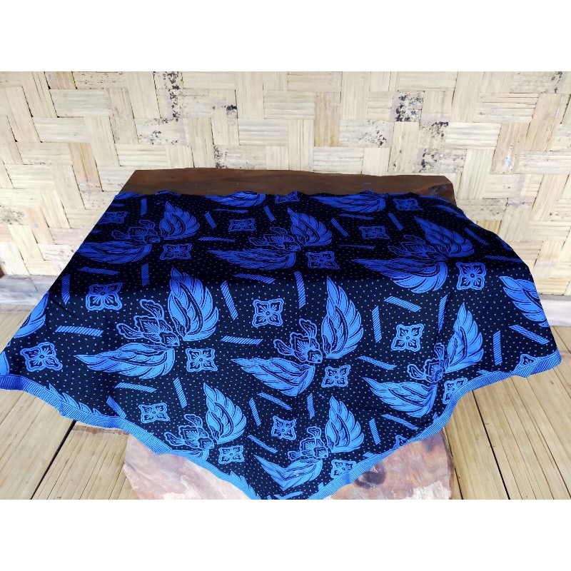 Ikat kepala lomar baduy batik wana biru ukuran 150cm-2