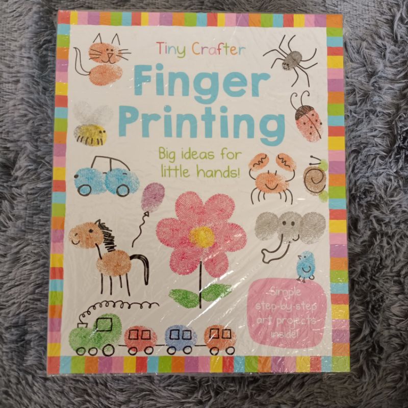 

DIY PAINTING Buku keterampilan melukis anak PAUD TK Tiny Crafter FINGER Painting