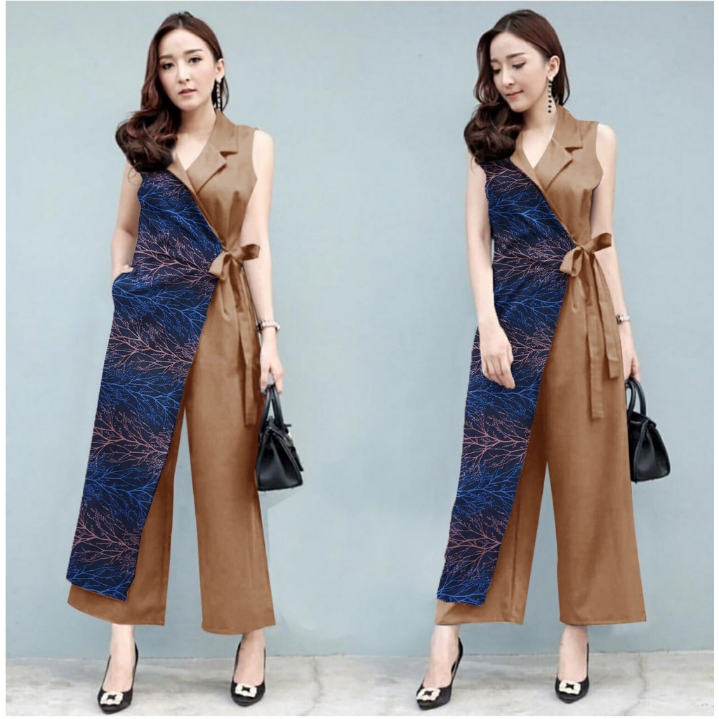 [HNFK] Jumpsuit Made / Jumpsuit Wanita Korea / Jumpsuit Motif / Overall Jumpsuit / Celana Wanita / Jumpsuit wanita Kekinian