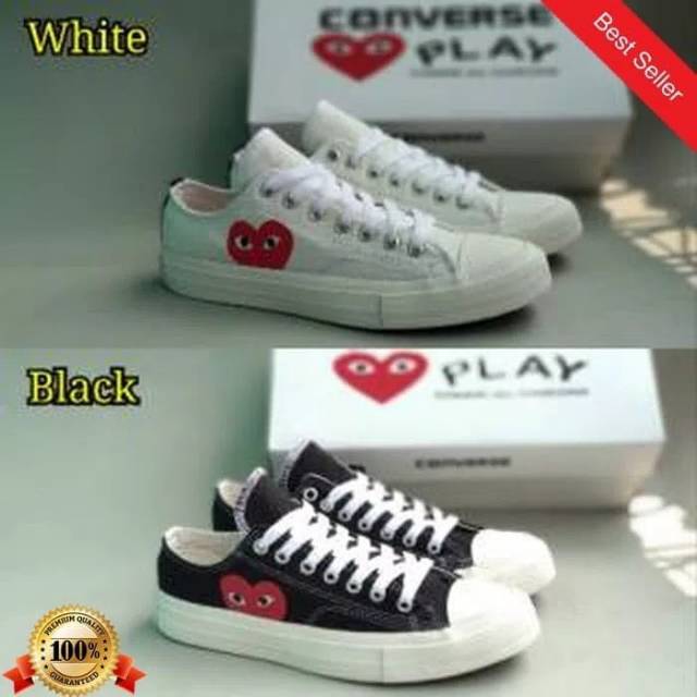 Sepatu Converse Allstar Play Heart Love Made in Vietnam