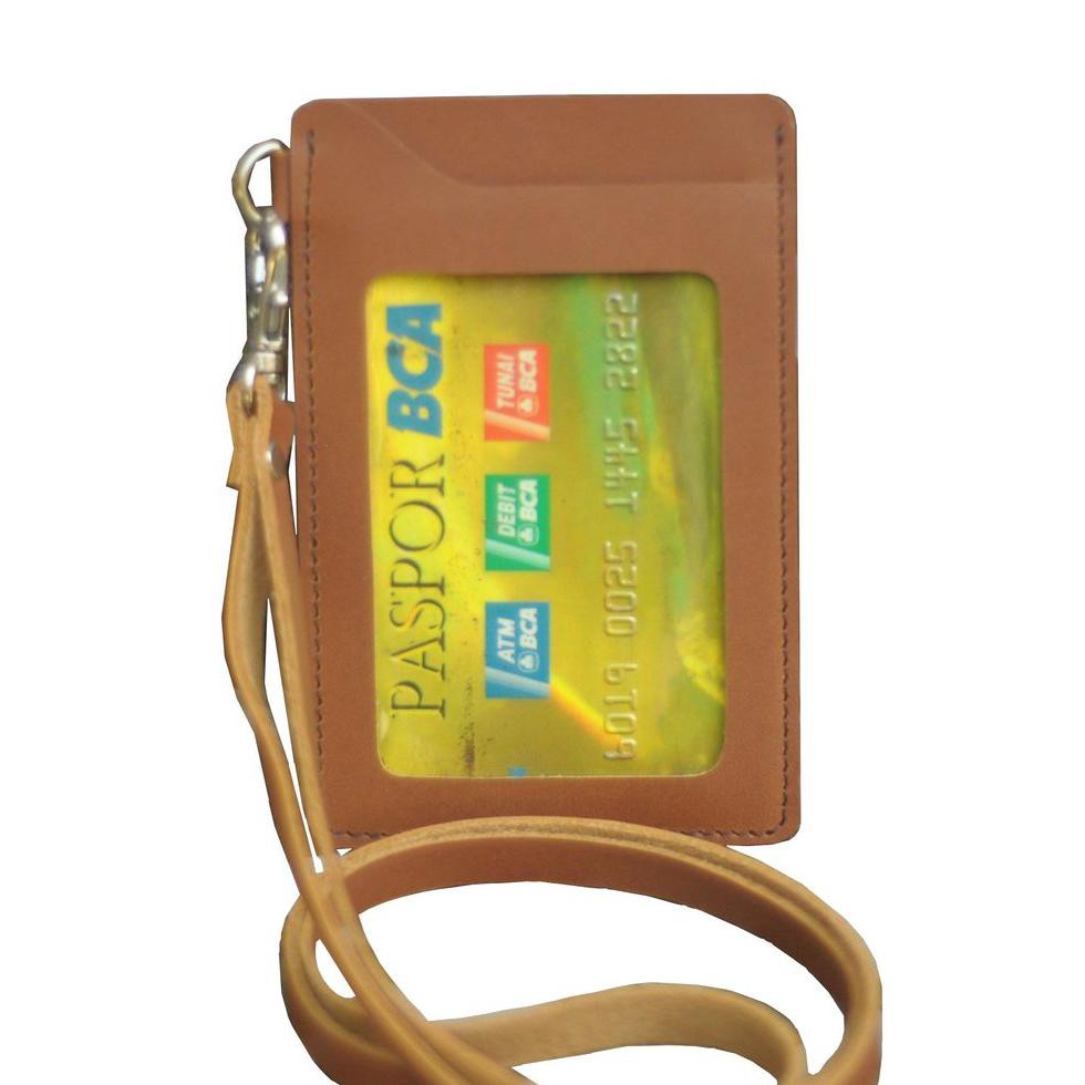

Id Card Holder Name Tag Tempat Kartu Nama Kulit Tali Kalung