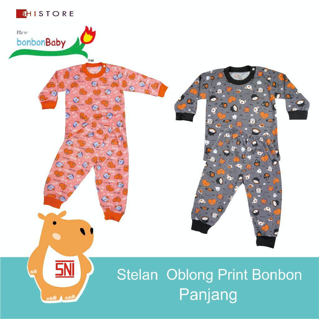 [HI]2 SETELAN OBLONG BONBON AMAN BAGI ANAK BEBAS BAHAN KIMIA BERBAHAYA BAHAN COTTON