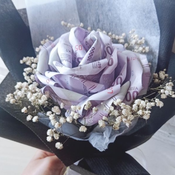 Bouquet Money / Uang Buket Bucket Mawar Rose