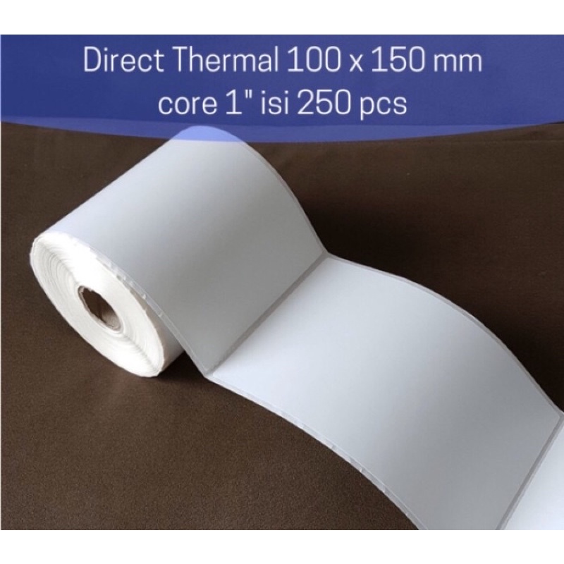 

STICKER LABEL THERMAL 100 X 150 MM - ISI 250 PCS [KUALITAS PREMIUM]