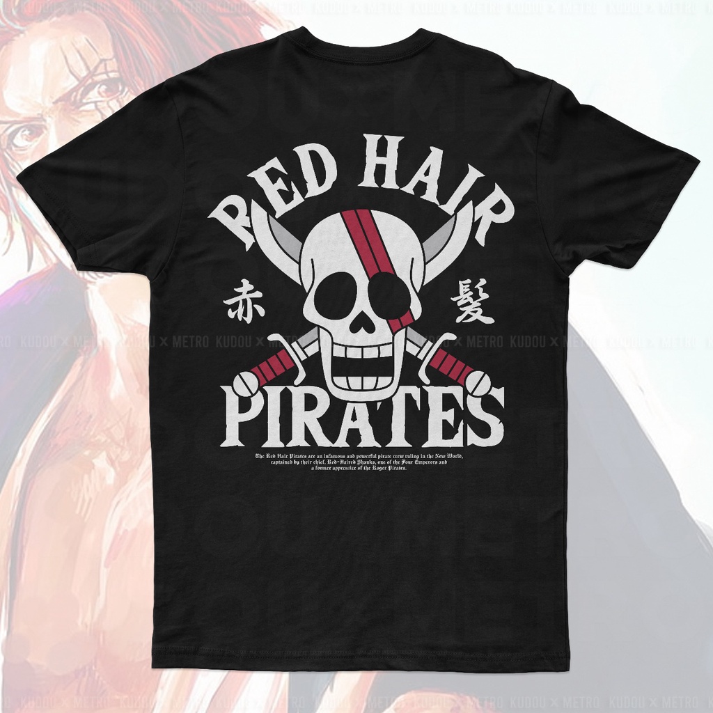 Tshirt Red Hair Pirates Anime Manga Shanks One Piece Premium Unisex