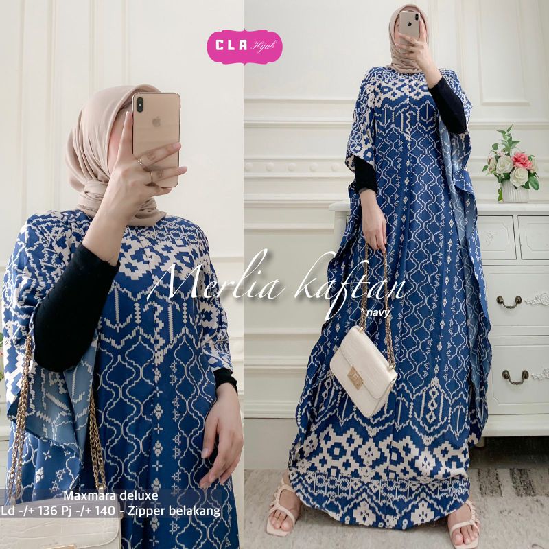 Merlia Kaftan by Cla hijab Kaftan gamis muslimah