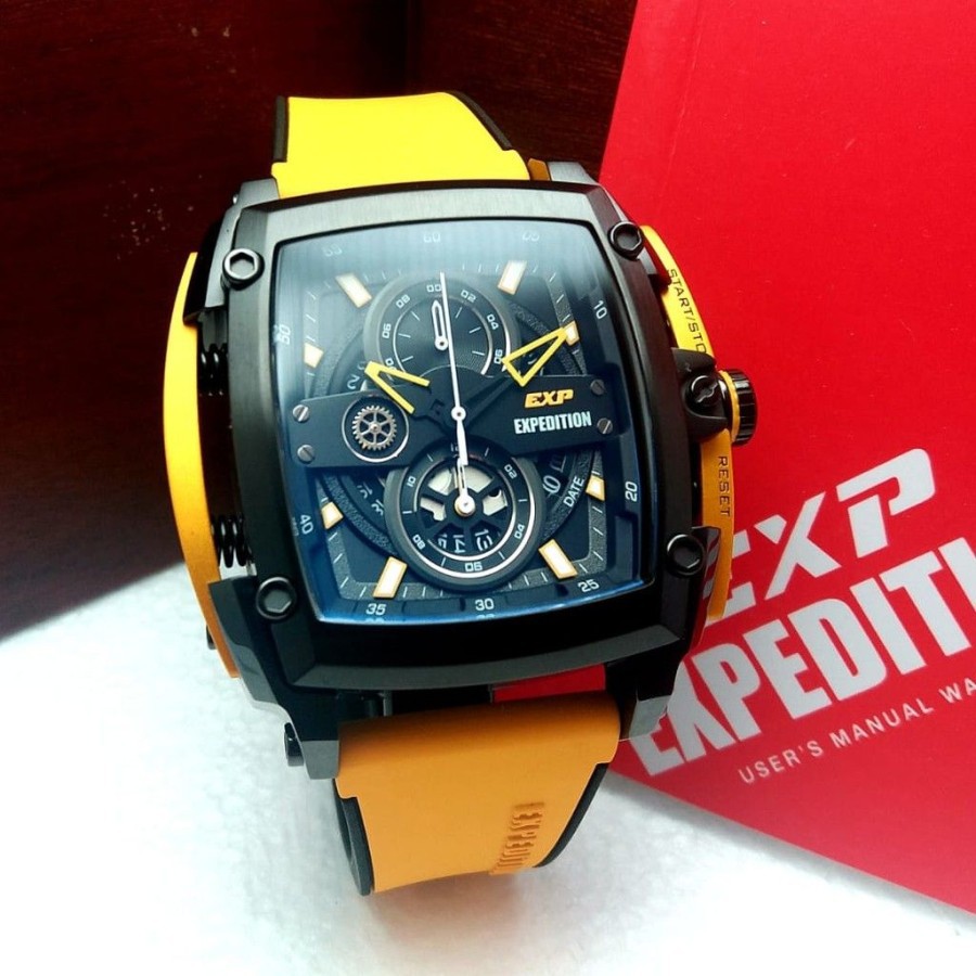 JAM TANGAN PRIA EXPEDITION EXP 3008 E 3008 RUBBER ORIGINAL GARANSI RESMI 1 TAHUN