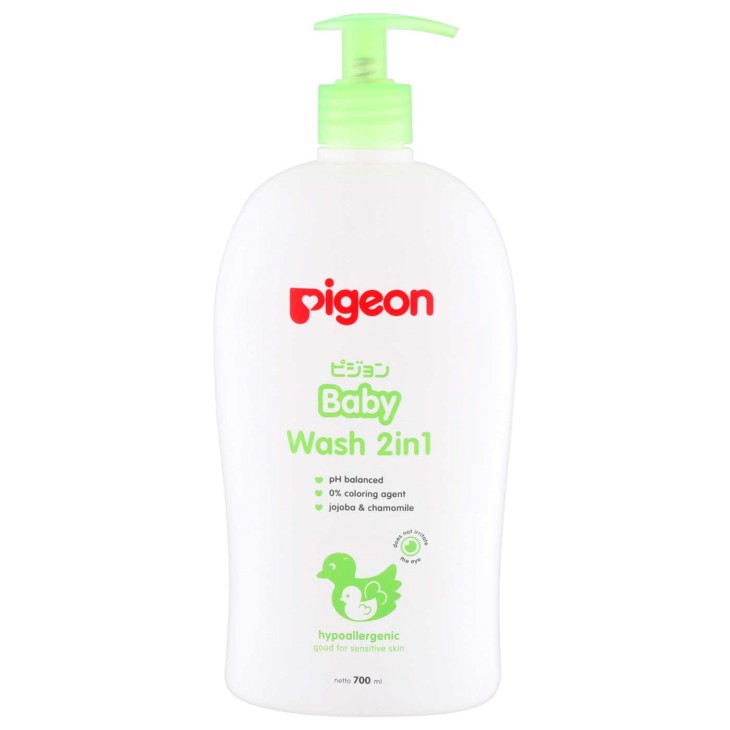 Pigeon Baby Wash 2in1 700ml Pump - Sabun Shampoo Bayi