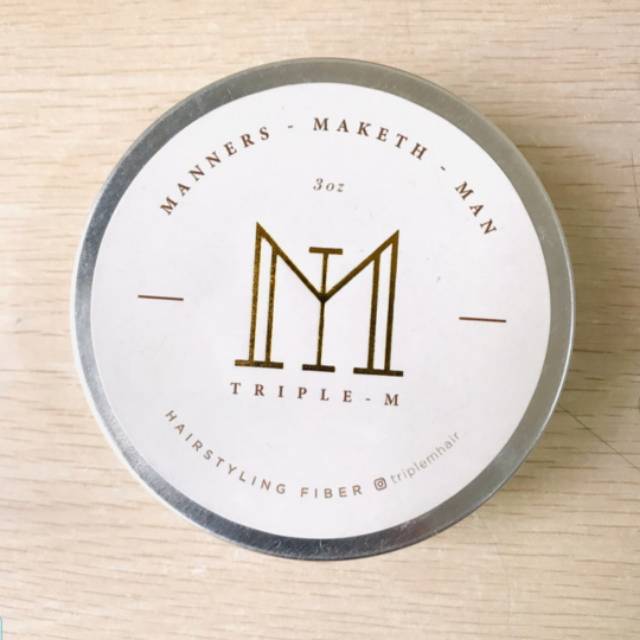 Pomade Triple M - Hair wax 3M Fiber Berkualitas Product Original