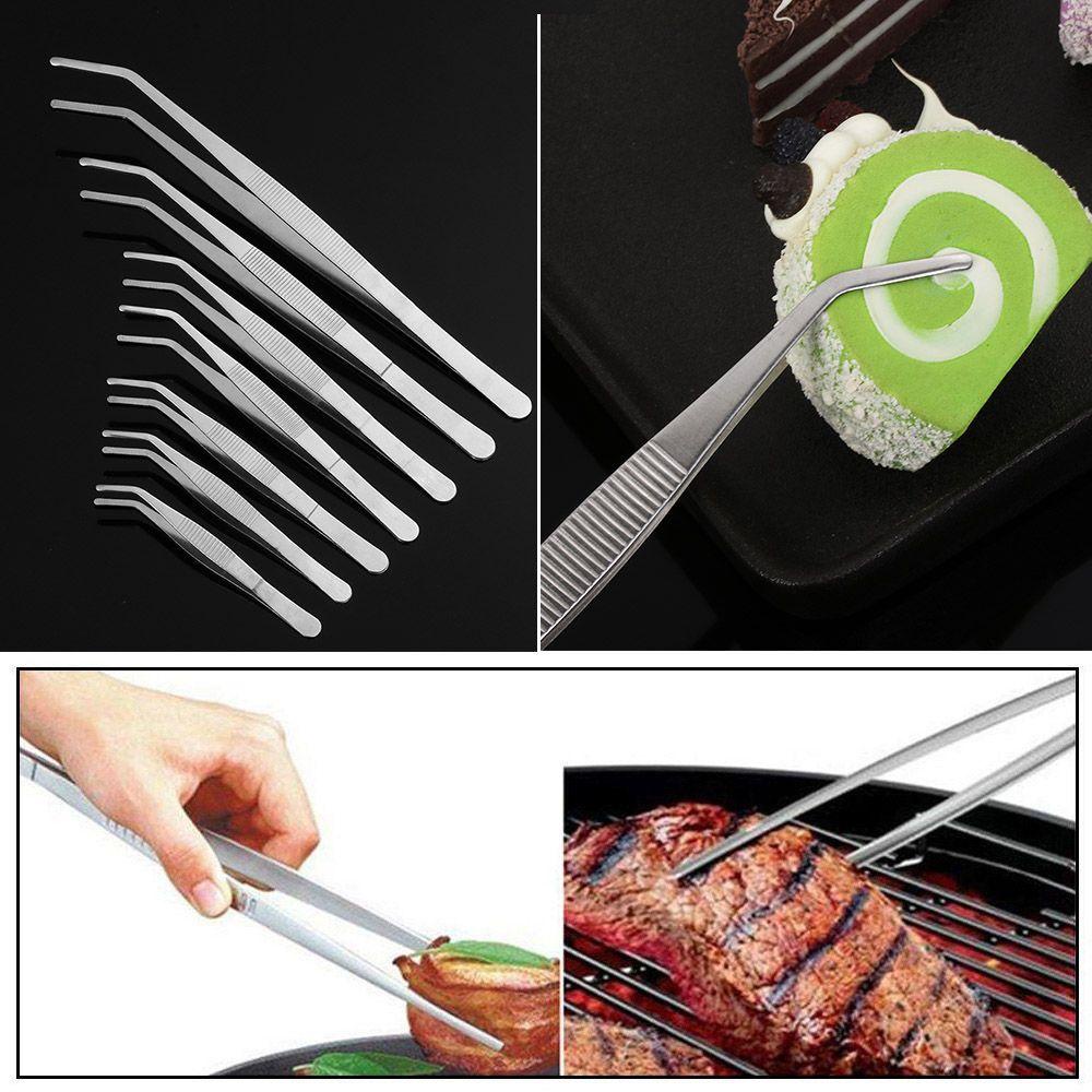 Top Food Tweezer New Alat Dapur Saji Presentasi Klip BBQ