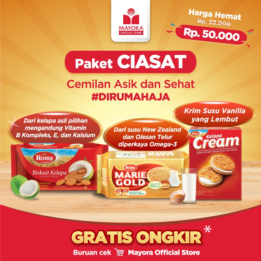 

PROMO PAKET CIASAT (CEMILAN ASIK DAN SEHAT) TERMURAH