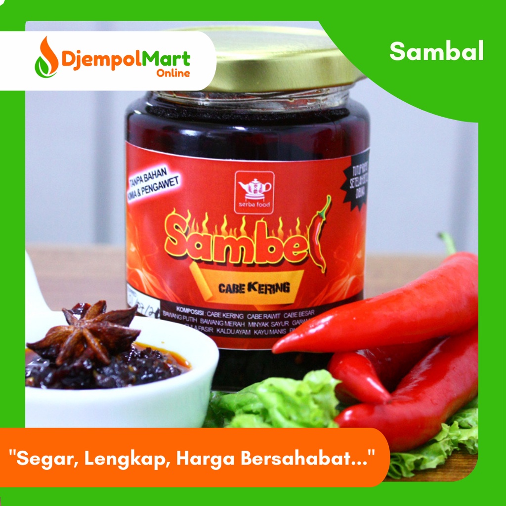 

Sambel Cabe Kering - Chili Oil Botol - Serba Food