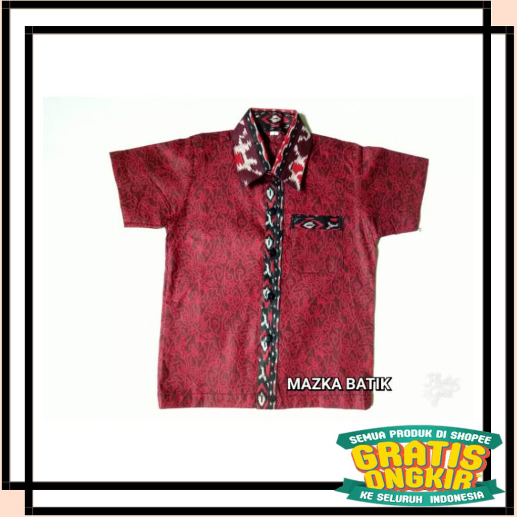 SOLO KERIS FULL BROKAT RUFFLE BENANG RAJA TENUN / BATIK ANAK LAKI LAKI SIZE TERLENGKAP MOTIF MEGA