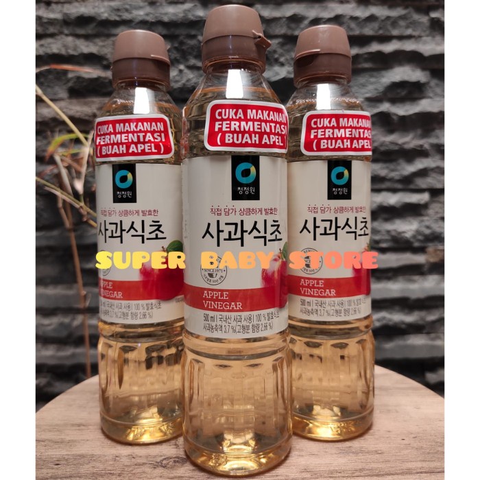 

Daesang (Chung Jung One) Apple Vinegar/ Cuka Apel Korea 500 ML