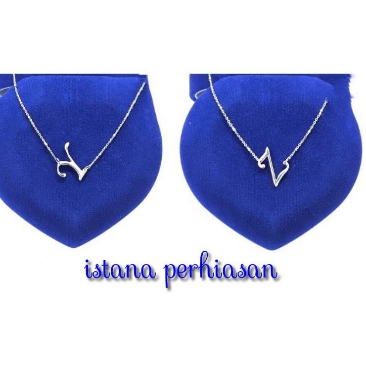 Dijamin Miring harga.. KALUNG PERAK WANITA SILVER ASLI 925 LAPIS EMAS PUTIH RANTAI JEDAR LIONTIN HUR