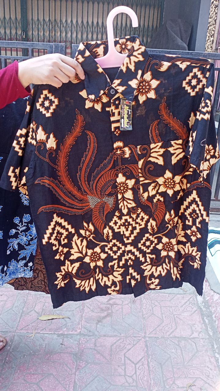 M, L, Xl, Xxl, Xxxl, Xxxxl, Xxxxxl Kemeja Batik Pria Lengan Pendek Jumbo Baju Batik Pria