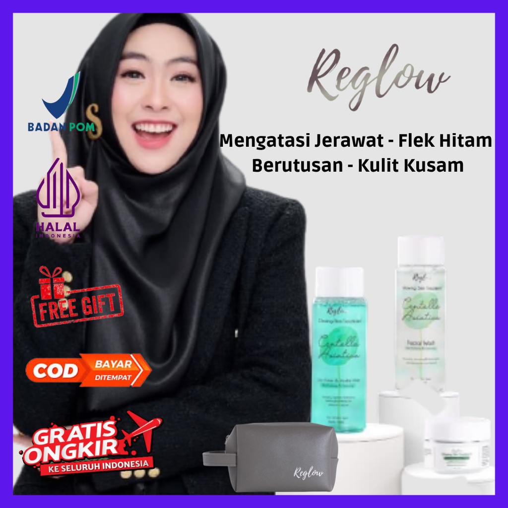 Reglow Skincare Paket Reglow Skincare Original dr. Shindy Glowing Skin Treatment BPOM Mengatasi Kulit Kusam Jerawat Brutusan