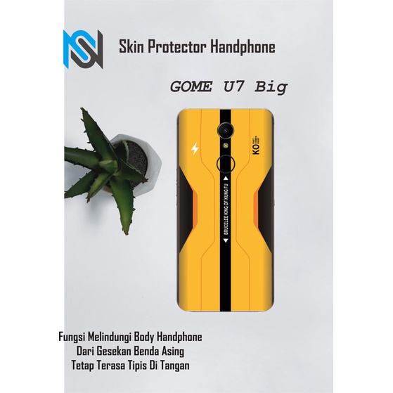 Isi 2pcs Garskin Hp Gome U7 Big Motif brus - Free Custom Motif