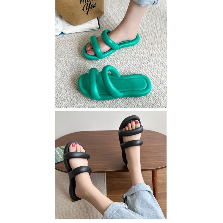 BALANCE Sandal Slop Wanita Import DONA Bangkok Bahan Karet PVC Elastis Non-Slip Rubber 2025