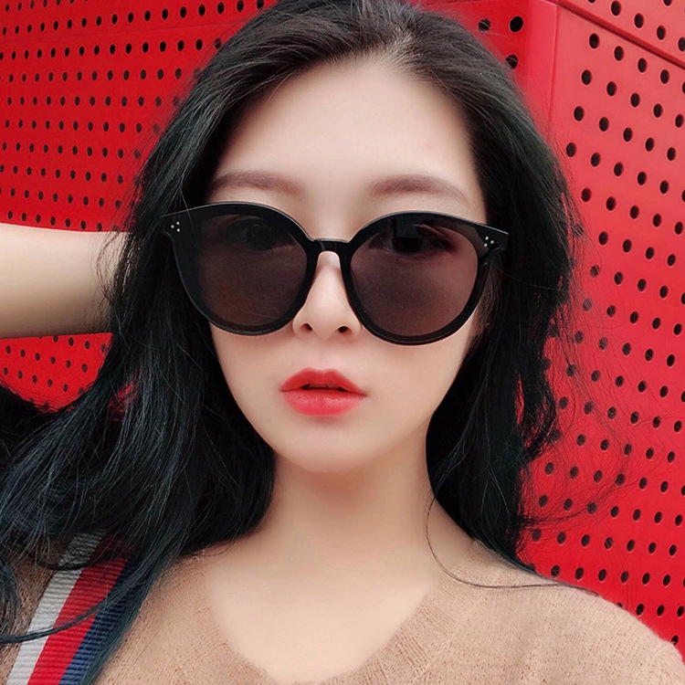 retro Korean  Mi nail street shooting UV-proof sunglasses