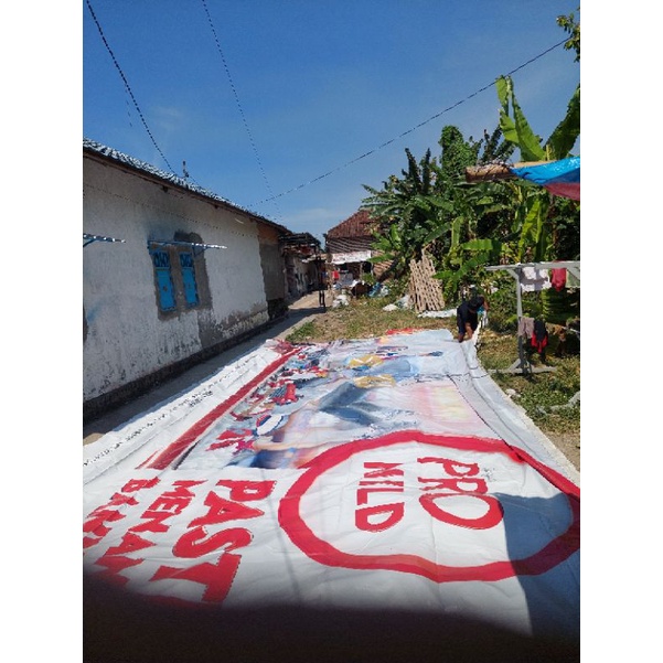 Baliho/Banner Bekas Bahan Korea