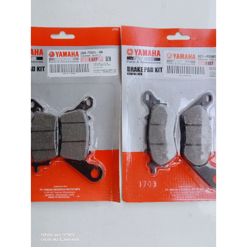 DISPAD KAMPAS REM DEPAN BELAKANG YAMAHA N-MAX ORI YGP
