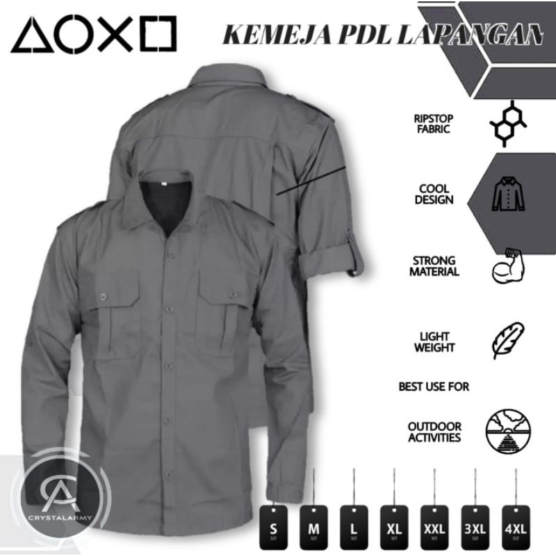 COD Kemeja PDL Lapangan Baju Kerja Outdoor Tactical Hiking Gunung Safety Lengan Panjang