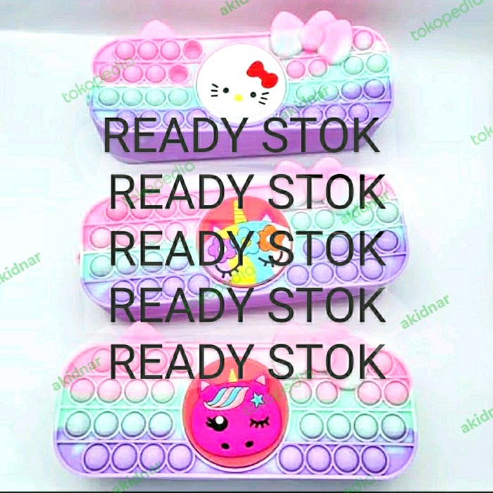 

Lucu Kotak Pensil Pop It Pelangi Unicorn Bear Hello Kitty Hot Sale