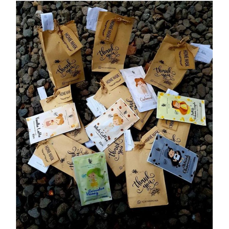

Paperbag tempat masker kosemetik custom 8x5x12