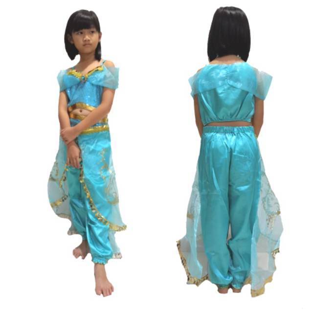 Kostum Princess Jasmine Aladdin Baju Anak Cewek Import
