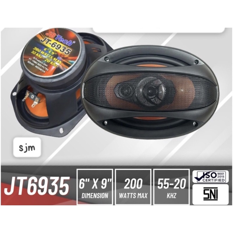 Speaker oval merk jb tech JT6935