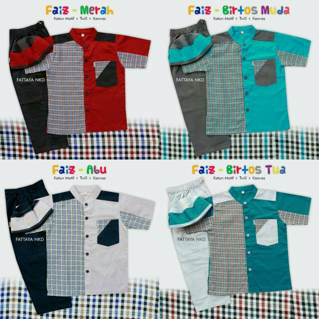 Setelan anak / koko fattaya / fashion muslim / koko anak / baju koko / fattaya