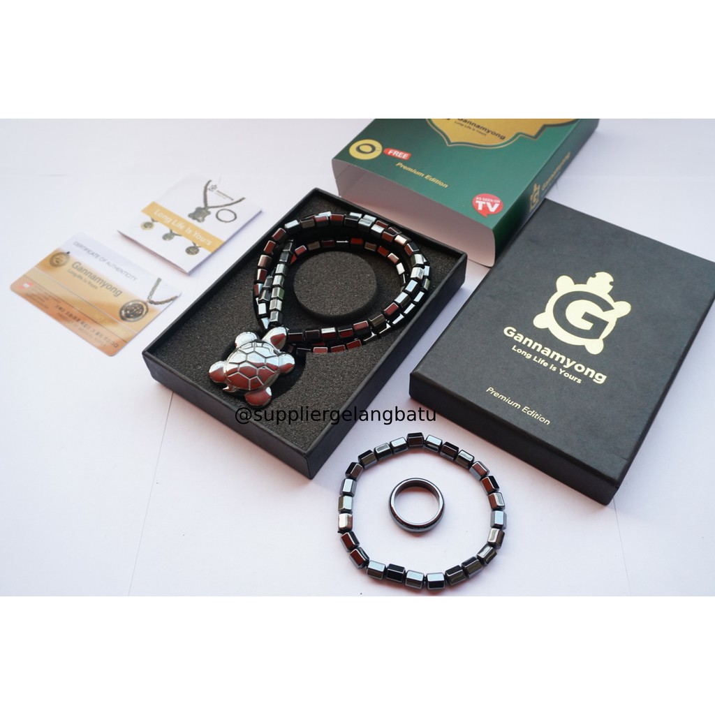 PAKET CINCIN KALUNG SEHAT KURA BESAR NEW MODEL GANNAMYONG BIOMAGNET magnetic terapi korea fashion