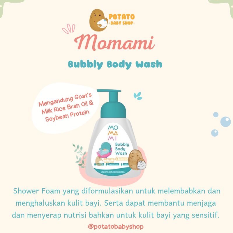 Momami Bubbly Body Wash 250ml - Sabun Mandi Bayi