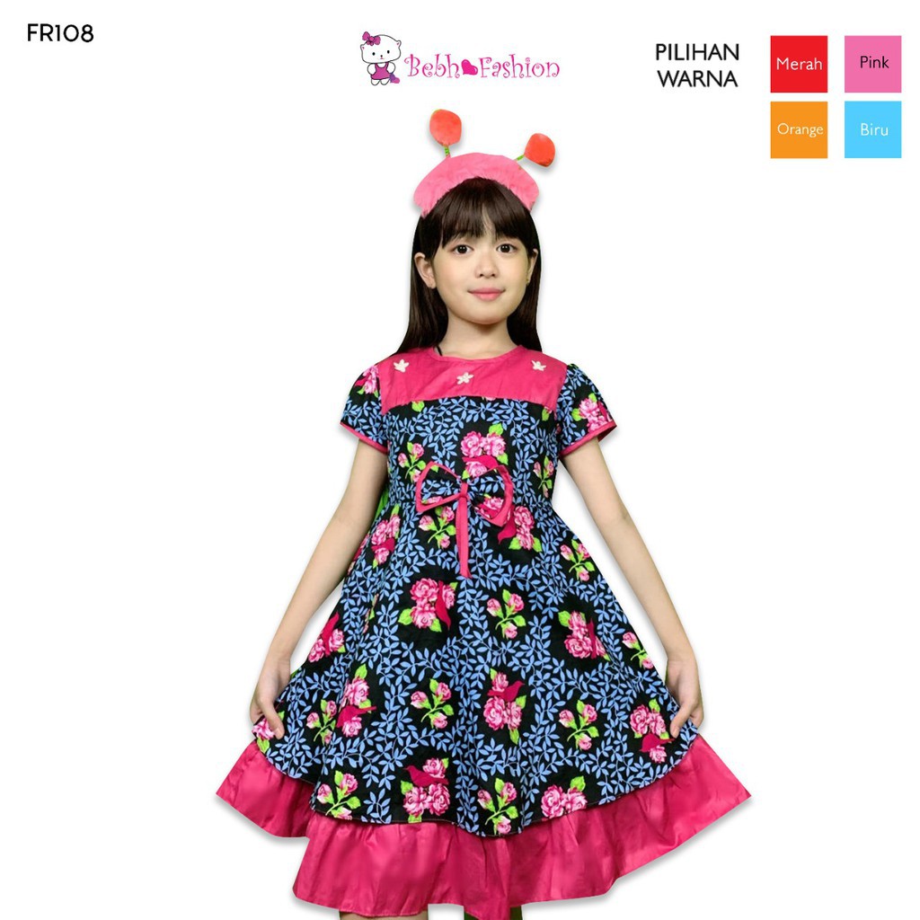  DRESS  KATUN ANAK  PEREMPUAN DRESS  ANAK  CEWEK  BAJU CEWEK  