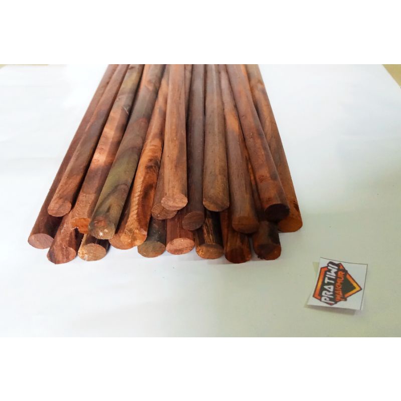 Tangkringan Burung Kenari Oval Kayu Sonokeling 1 Pasang